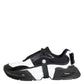 Dolce & Gabbana White Black Logo Airmaster Men Sneakers Shoes