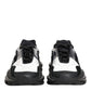 Dolce & Gabbana White Black Logo Airmaster Men Sneakers Shoes