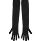 Dolce & Gabbana Black Polyester Long Elbow Length Gloves