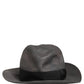 Dolce & Gabbana Men Gray Paper Woven Wide Brim Fedora Hat
