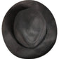 Dolce & Gabbana Men Gray Paper Woven Wide Brim Fedora Hat