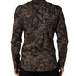 Dolce & Gabbana Brown Camouflage Long Sleeve Men Dress Shirt