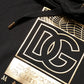 Dolce & Gabbana Black DG Logo Hoodie Men Sweatshirt Sweater