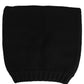 Dolce & Gabbana Black Cashmere Knitted Ribbed Cuff Beanie Hat