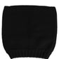 Dolce & Gabbana Black Cashmere Knitted Ribbed Cuff Beanie Hat