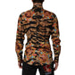 Dolce & Gabbana Cotton Tiger Carretto Long Sleeve Shirt