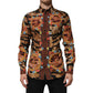 Dolce & Gabbana Cotton Tiger Carretto Long Sleeve Shirt