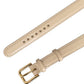 Dolce & Gabbana Beige Embossed Leather Gold Buckle Belt Strap Bracelet