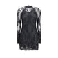 Blumarine Black Polyamide Cocktail Dress