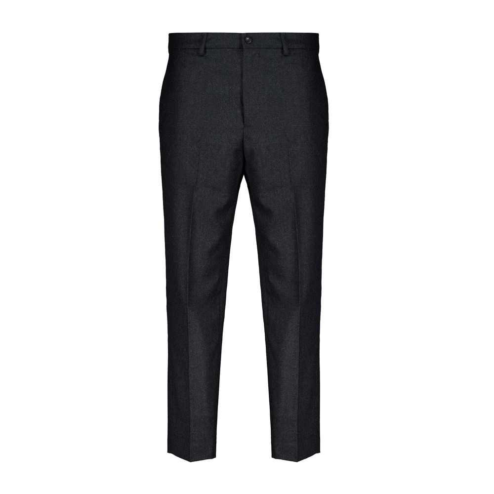 Autore Gray Wool Casual Pants