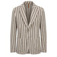 Roberto Pepe Luxury Beige Cotton Men Jacket