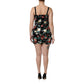 Dolce & Gabbana Black Floral Sequin Sleeveless Sheath Dress