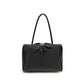 The Attico Black Calf Leather Bos Taurus Shoulder Bag