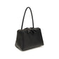 The Attico Black Calf Leather Bos Taurus Shoulder Bag