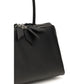 The Attico Black Calf Leather Bos Taurus Shoulder Bag