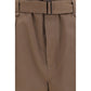 Lemaire Brown Polyester Casual Pants