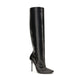 Dolce & Gabbana Black Calf Leather Bos Taurus High Heel Boots