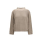 Brunello Cucinelli Beige Wool Oves Aries Turtleneck
