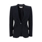 Alexander McQueen Black Acetate Blazer