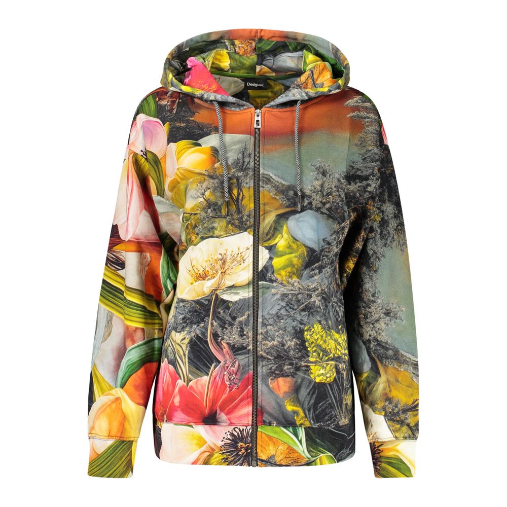 Desigual Gray Cotton Women's Sweatshirt