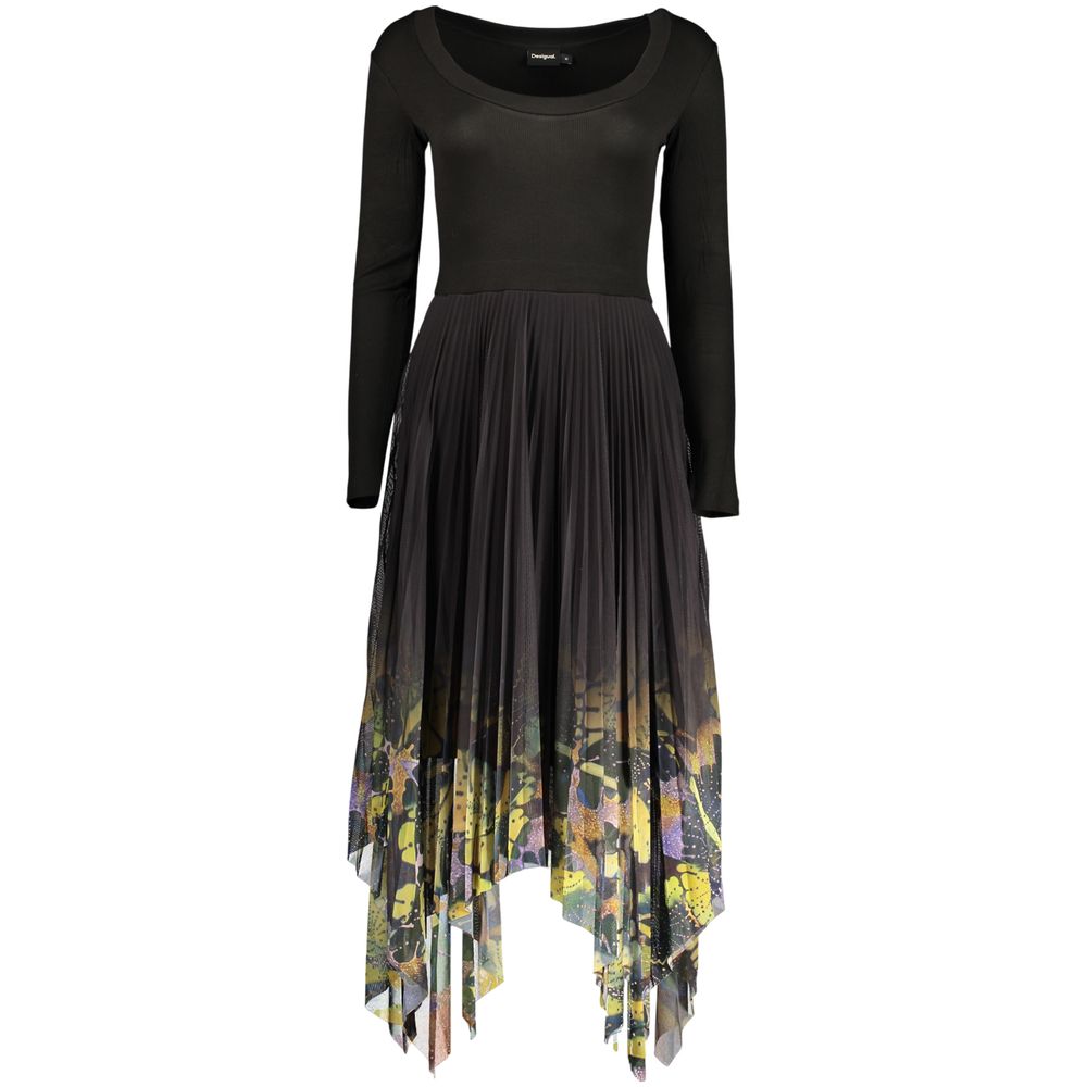 Desigual Black Viscose Women's Dress