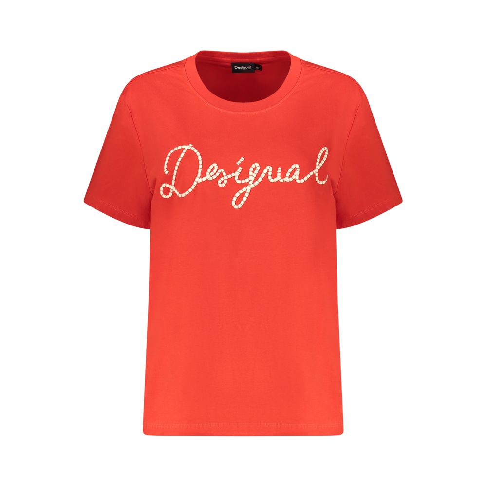 Desigual Rosso Cotton Women's T-Shirt