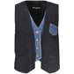 Desigual Blue Polyester Women's Vest