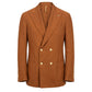 Roberto Pepe Luxury Brown Linen Men's Jacket