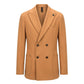 Roberto Pepe Luxury Brown Wool Men Jacket