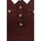 Self-Portrait Bordeaux Polyester Casual Dress