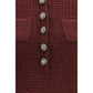 Self-Portrait Bordeaux Polyester Casual Dress