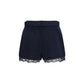Self-Portrait Blue Wool Oves Aries Bermuda Shorts