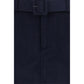 Self-Portrait Blue Wool Oves Aries Bermuda Shorts