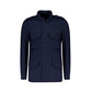 Autore Navy Blue Cotton Shell Jacket