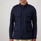 Autore Navy Blue Cotton Shell Jacket