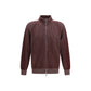 Brunello Cucinelli Bordeaux Cashmere Cardigan