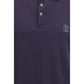 Brunello Cucinelli Purple Cotton Polo Shirt