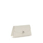Alexander McQueen White Calf Leather Bos Taurus Clutch Bag