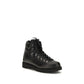 Diemme Black Calf Leather Bos Taurus Lace-Up Boots