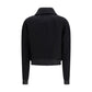 Ami Paris Black Wool Oves Aries Bomber