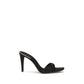 Giuseppe Zanotti Black Viscose Stiletto Heel Sandals