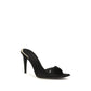 Giuseppe Zanotti Black Viscose Stiletto Heel Sandals