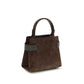 Brunello Cucinelli Brown Calf Leather Bos Taurus Shoulder Bag