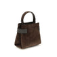Brunello Cucinelli Brown Calf Leather Bos Taurus Shoulder Bag