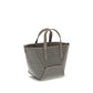Brunello Cucinelli Gray Calf Leather Bos Taurus Shoulder Bag