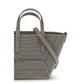 Brunello Cucinelli Gray Calf Leather Bos Taurus Shoulder Bag