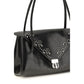 Marni Black Calf Leather Bos Taurus Shoulder Bag