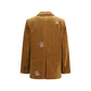 Forte_Forte Brown Cotton Full-Length Jacket