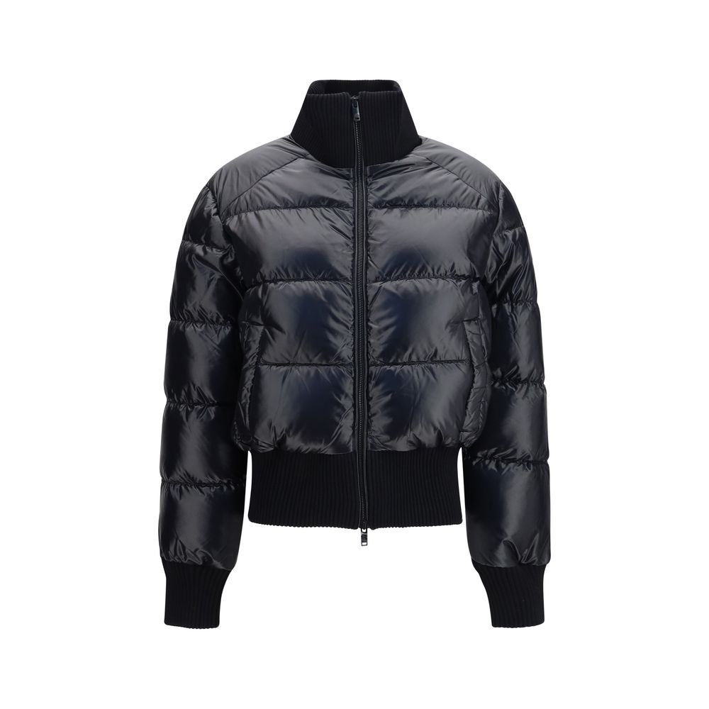 Moose Knuckles Black Nylon Full-Length Jacket