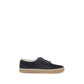 Brunello Cucinelli Blue Suede Leather Low Top Sneakers